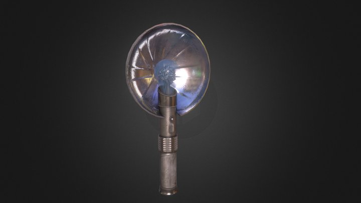 Handheld Camera Flash 3D Model