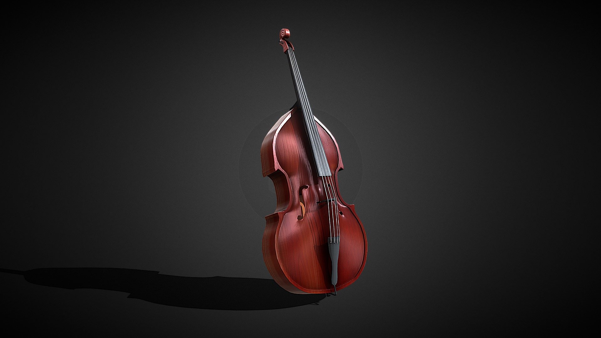 Realistic Double Bass - 3D model by Cécile Amstad (@c.m.a) [879f11e ...