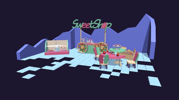 Sweet Shop 3D Model