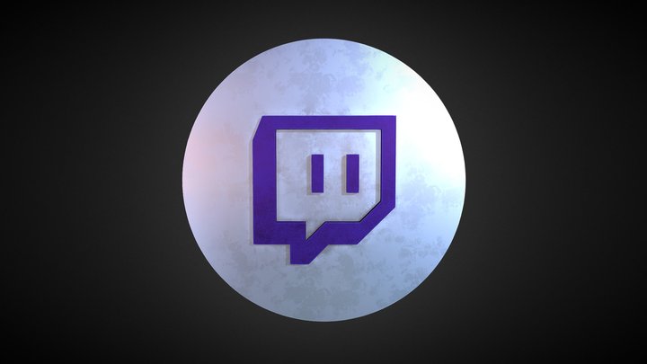 Twitch Logo 3D Model
