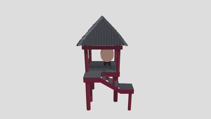 Chinese drum tower 3D Model