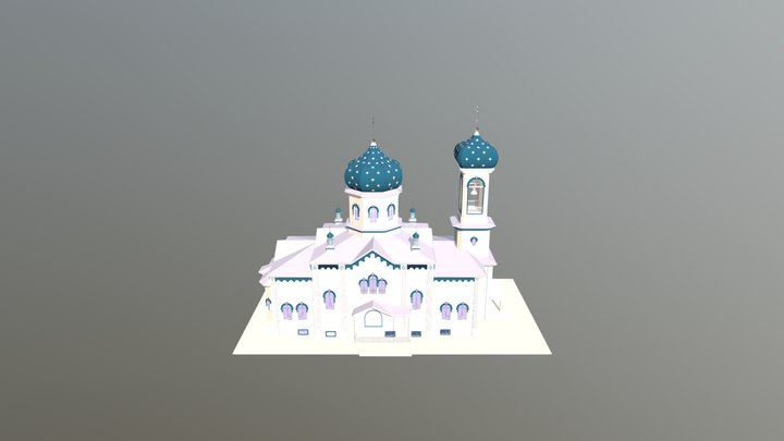 Храм Тургень 2 3D Model