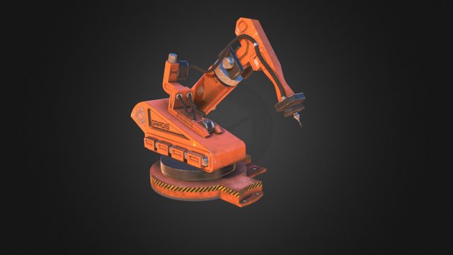 Sci-fi conveyor robot 3D Model