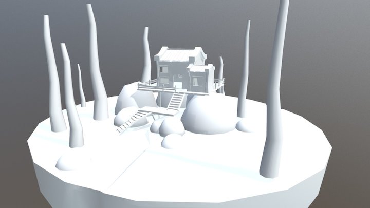 Cabana Caçador 3D Model