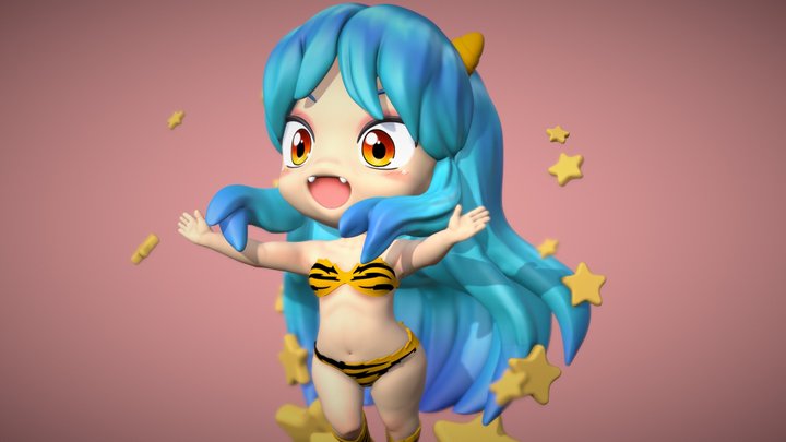 Chibi Urusei 3D Model