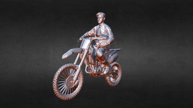 Motocrosser 3D Model