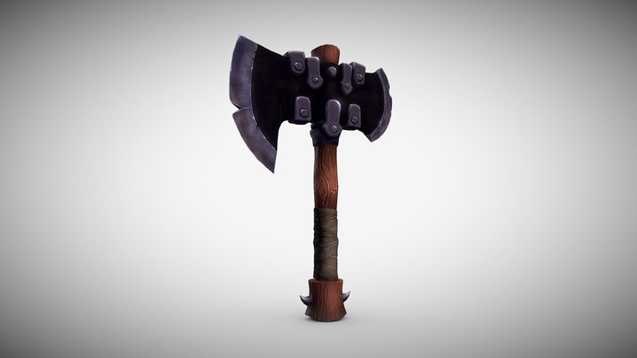 Battle Axe 3D Model