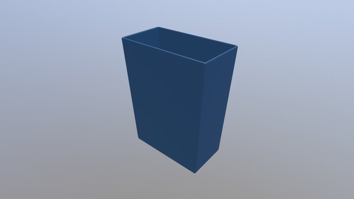 097 Trash Can Large A 3D Model