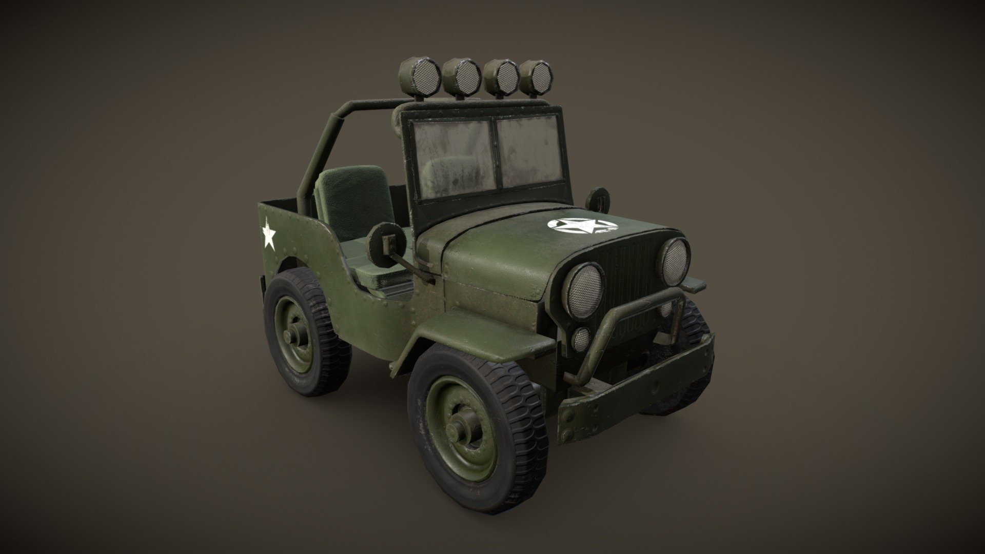 Jeep cartoon - Buy Royalty Free 3D model by EVERMORE3D (@evermore3d)  [87a7ca0]