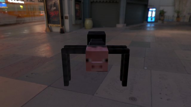 Skeleton MC'S Spider Pig Rig 3D Model