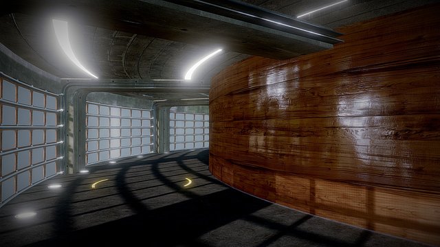 Garage Model Wood 3D Model