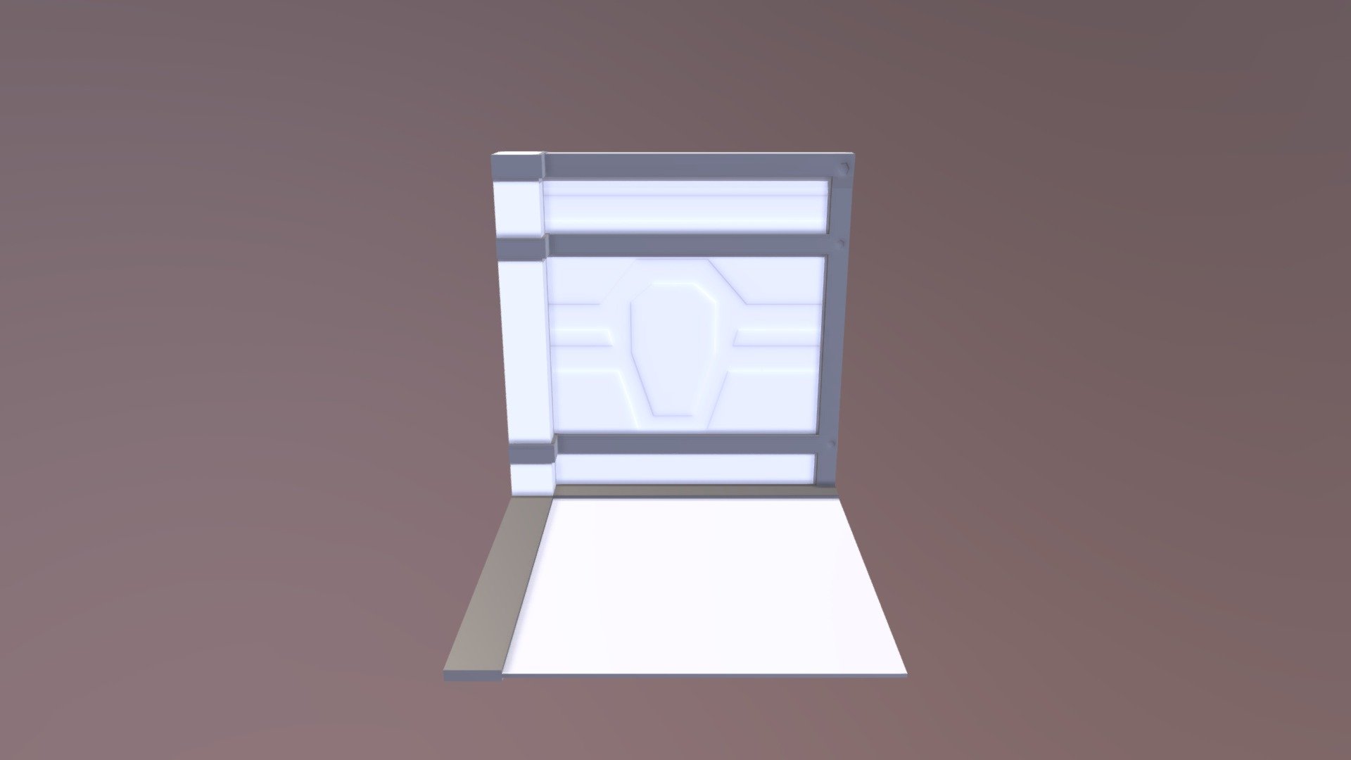 Tileable Sci-Fi Floor Pillar and Wall