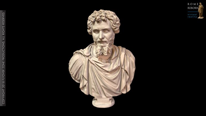 3D rendering of Septimius Severus