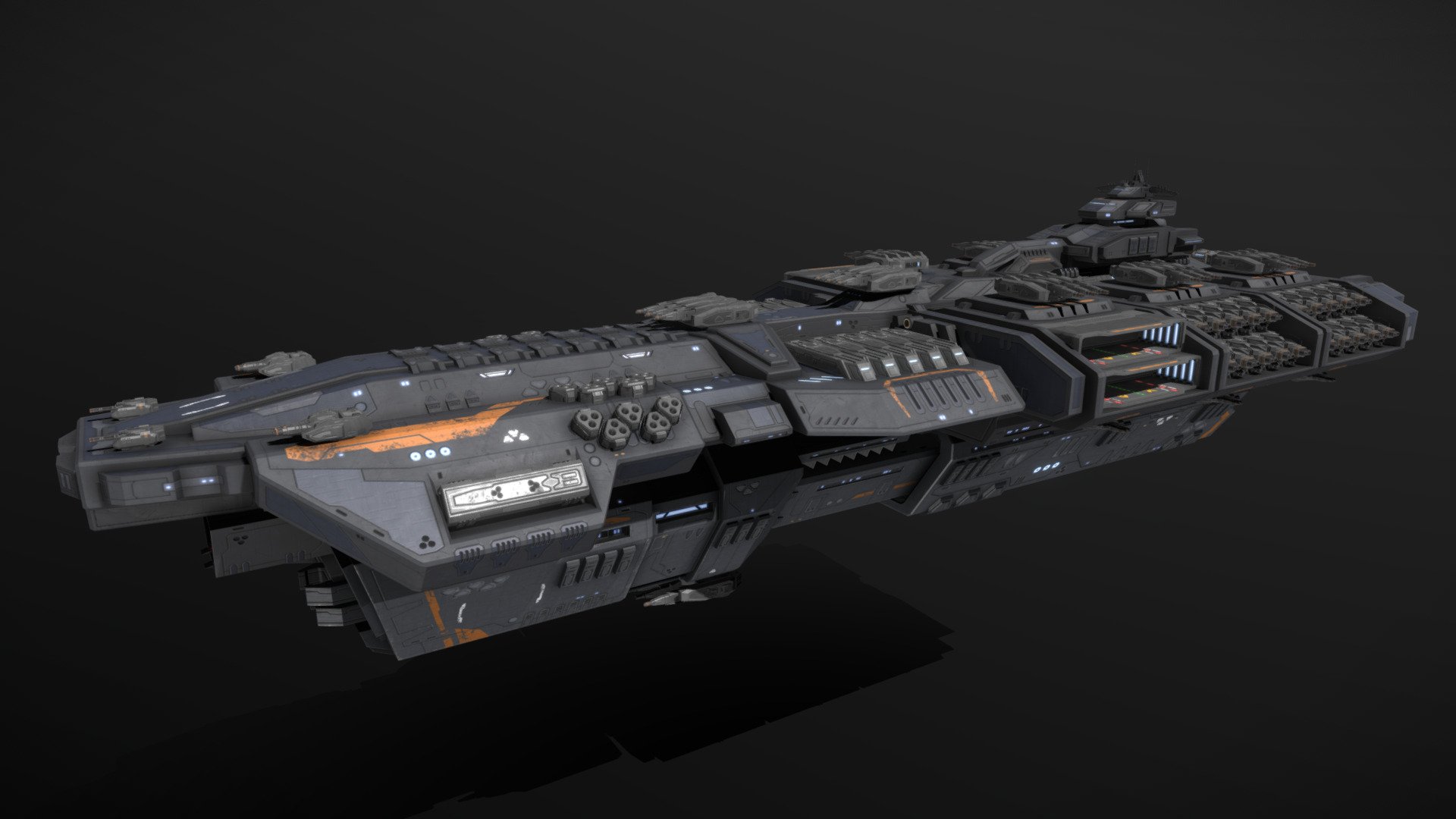 Scifi Battleship Leviathan - Buy Royalty Free 3D model by MSGDI ...