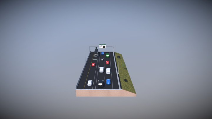 I-270, Two Lane One Express 3D Model