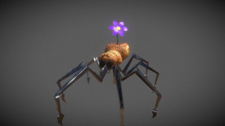 BioPunk Spider 3D Model