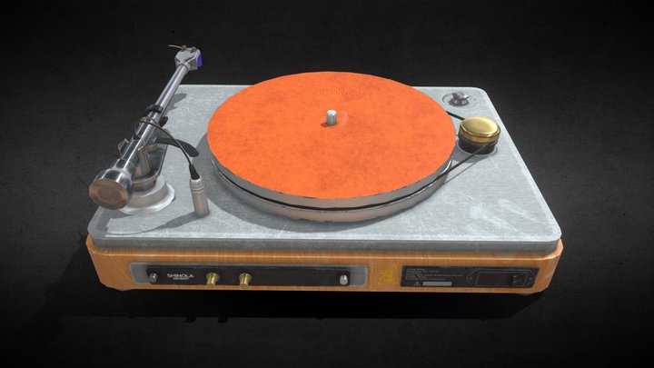 The Shinola Runwell Turntable 3D Model