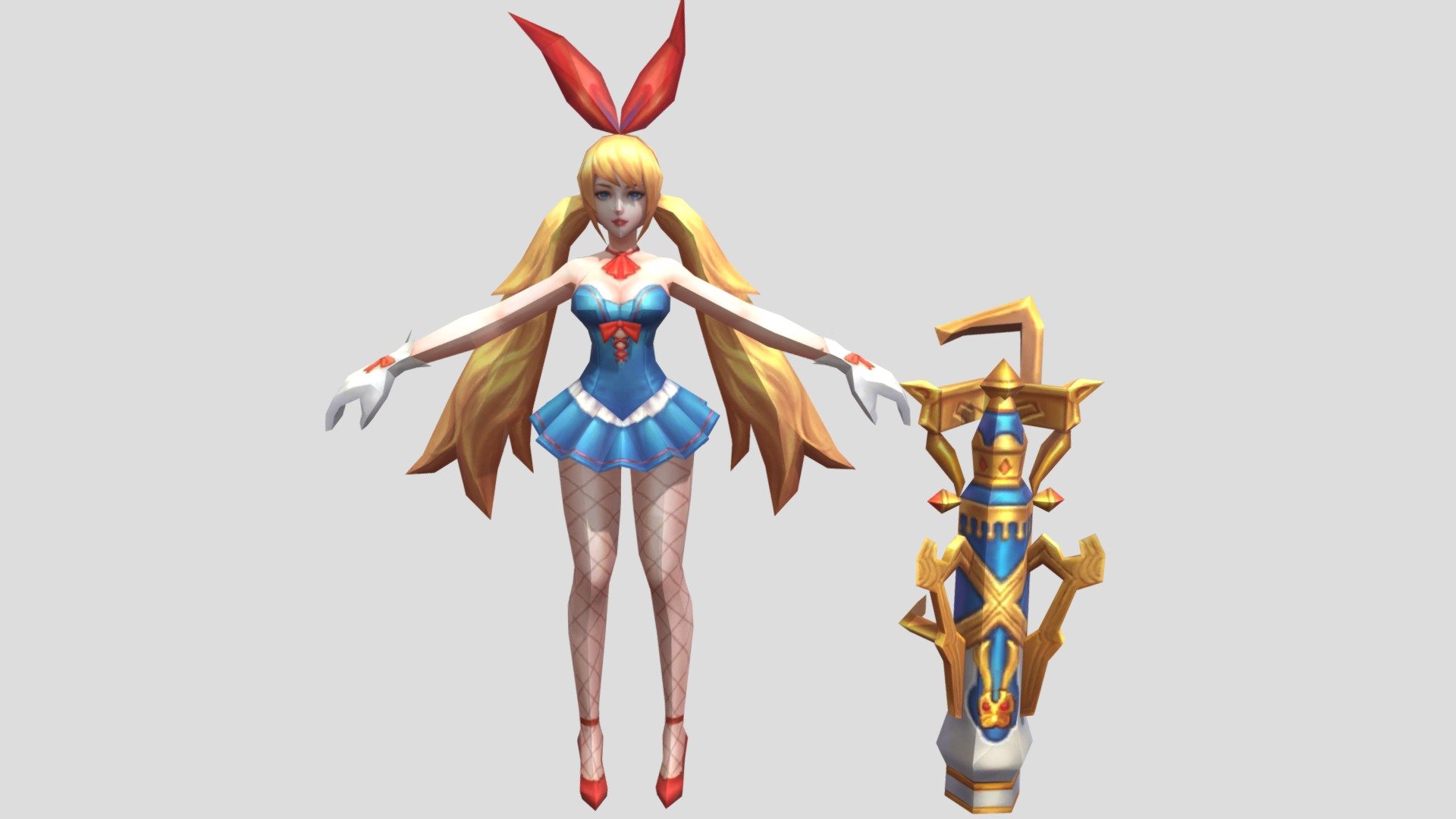 Layla_Bunny_Babe_Girl_Old_2017 - Download Free 3D model by 3DHeroesMLBB