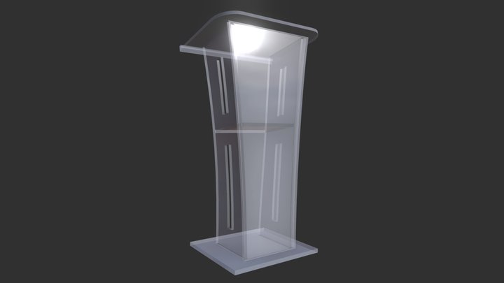 Long Glass Pulpit 3D Model
