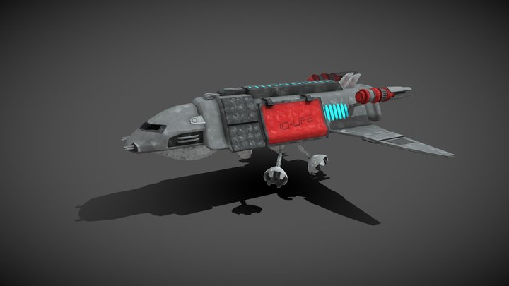 A Sci-Fi military customer from Distromega 3D Model