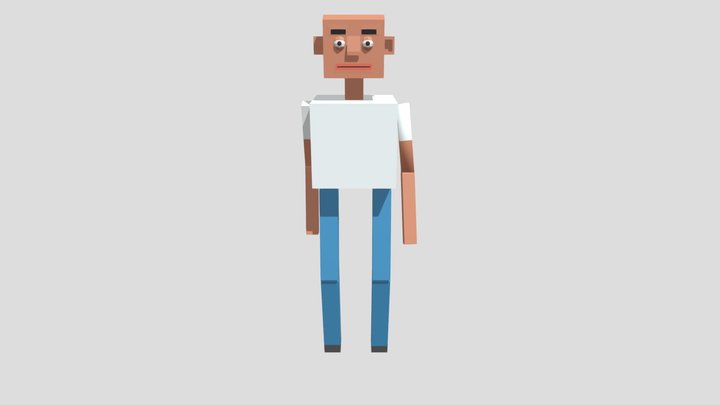 MichaelMauller(Simple)Lester-BlokManHeirarchyRig 3D Model