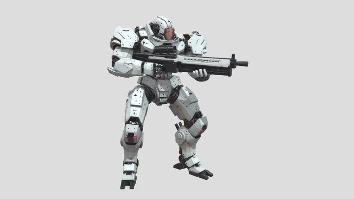 Titan Mech 3D Model
