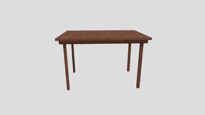 Breakfast Nook Table 3D Model