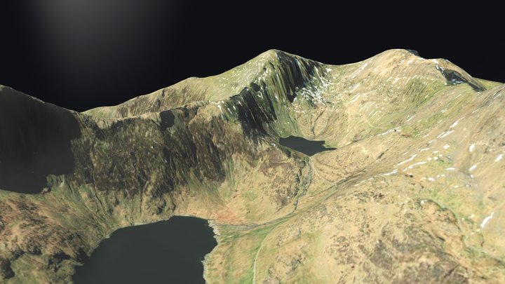 Snowdon, Caernarfon, Wales 3D Model
