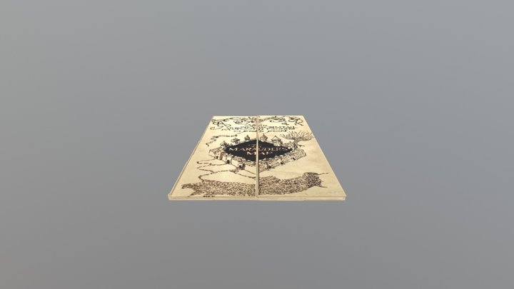 Marauder's Map Closed 3D Model