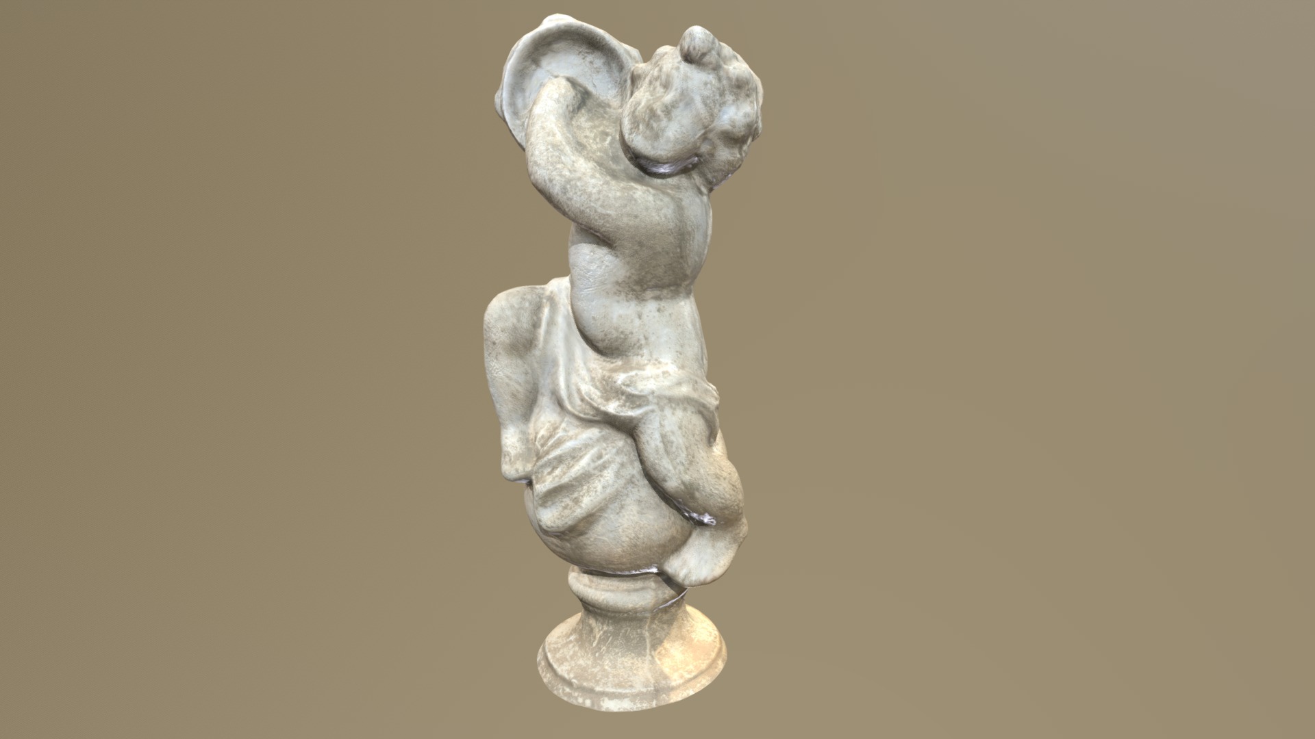 3D model Statue03 - This is a 3D model of the Statue03. The 3D model is about a statue of an animal.