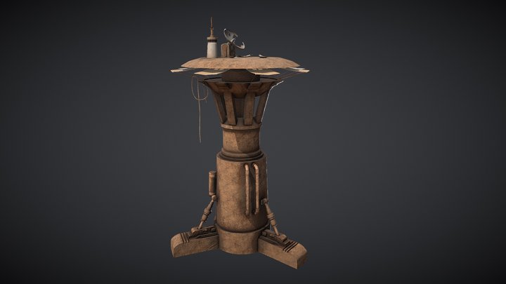 Star Wars Jakku Tower 3D Model