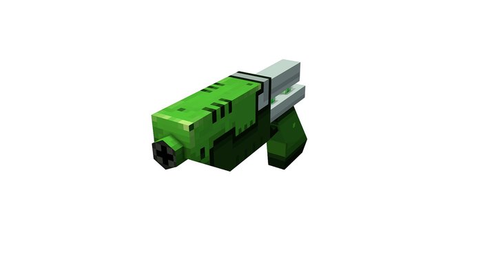 Pixel Pistol 3D Model