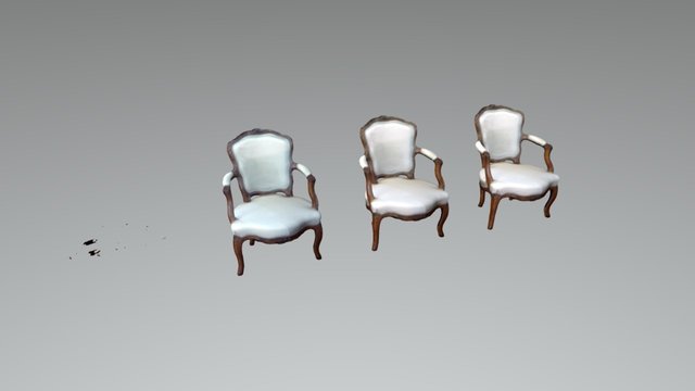 Working Louie Chair 3D Model