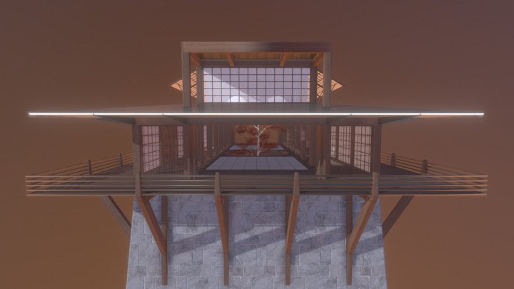 Midnight Dojo | Hyperfy & Monaverse 3D Model