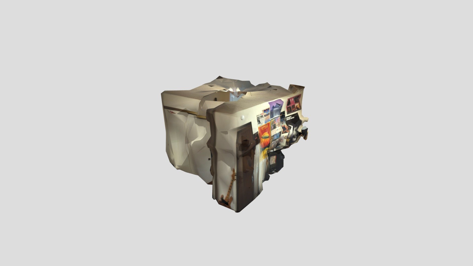 3d scan of my bedroom — Sketchfab embed 3D viewer