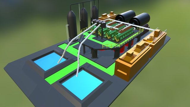 FACTORY  (Fabrica harina de pescado) 3D Model