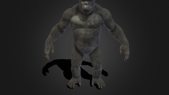 Kong_2021__ animated 3D Model