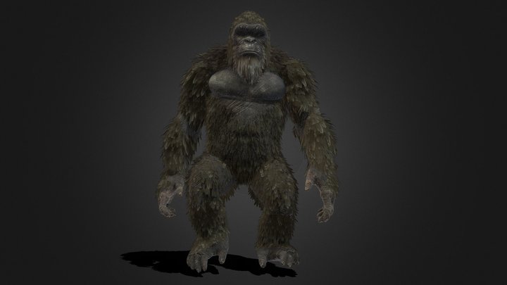 Kong_2021__ animated 3D Model