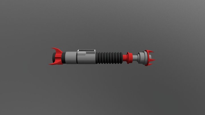 Custom Lightsaber 3D Model