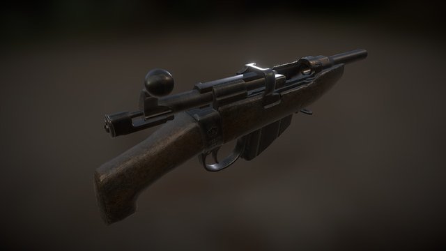 Sawn down SMLE rifle 3D Model
