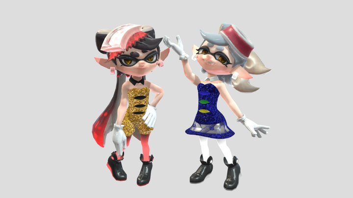 SQUID SISTERS KYOTO 3D Model