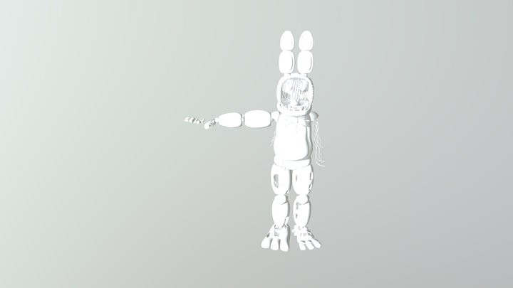 OldBonnie (Withered Bonnie) 3D Model