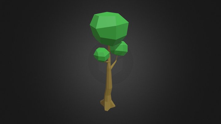 Árvore Low Poly 3D Model