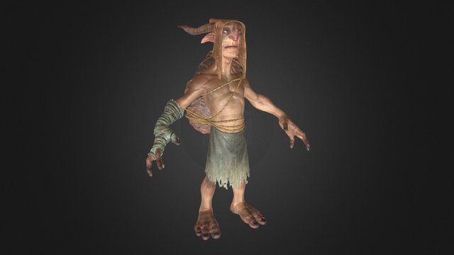 Satiro Low Poly 3D Model
