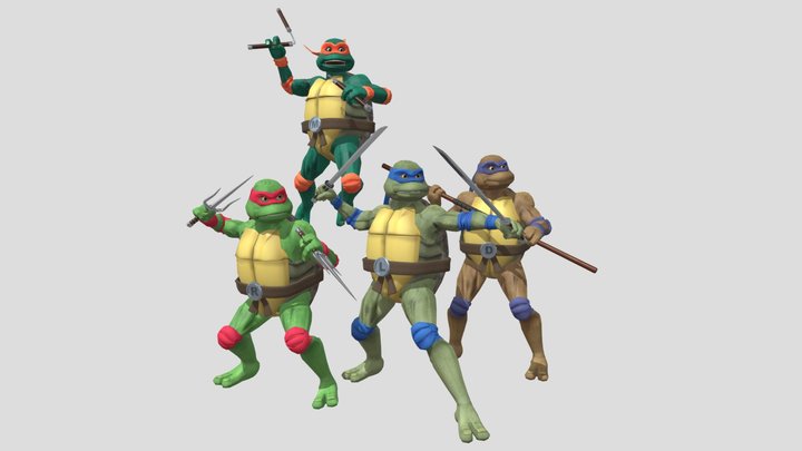 Teenage Mutant Ninja Turtles 3D Model