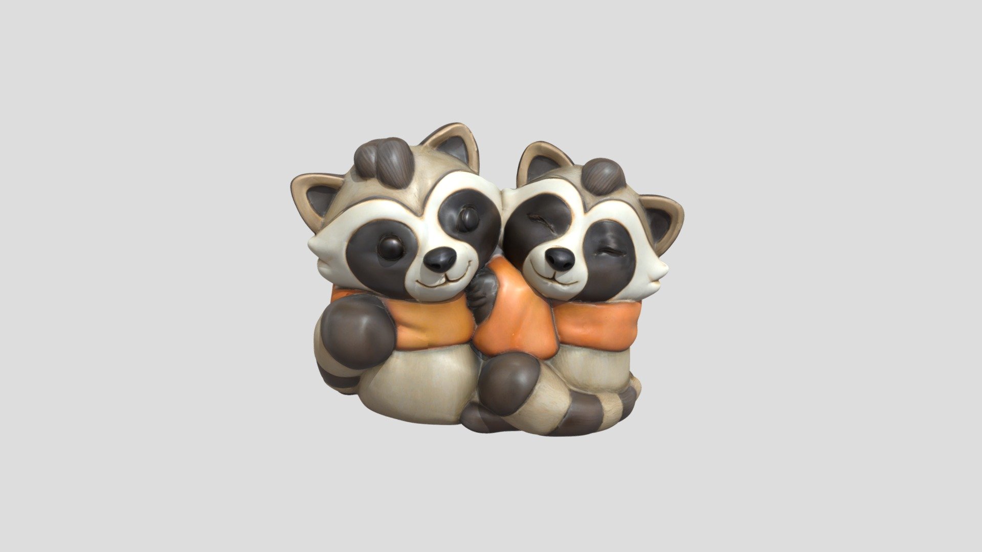 Raccoon Cuddle - 3D model by SimonHare [87c3d6a] - Sketchfab