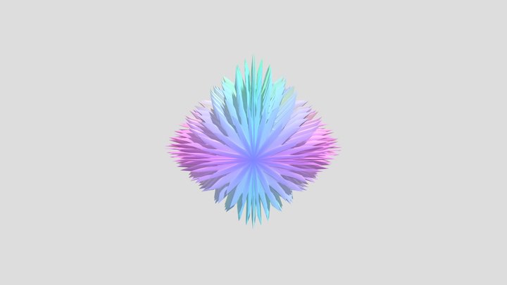 Koralinis Superelipsoidas 3D Model