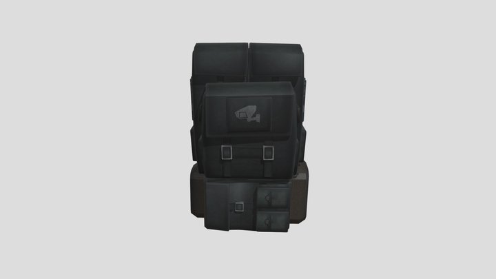 Cameramen's Backpack 3D Model