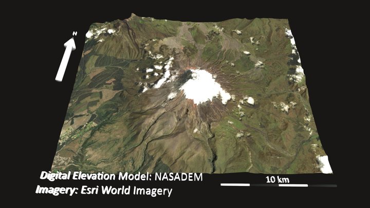 Cotopaxi Volcano (Ecuador) 3D Model