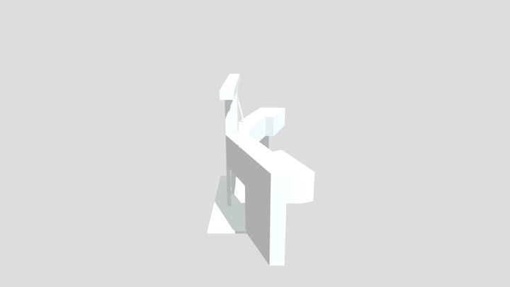 Dual screen camera stand 3D Model